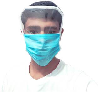 Qweezer 5 pcs face shield mask with eye protection,all face cover mask,face cover shield mask, face mask Safety Visor