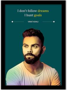 Virat Kohli Quotes Wall Frame | Paper Print