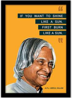 APJ Abdul Kalam Quotes Wall Frame | APJ Abdul Kalam Wall Posters Paper Print