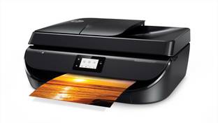 HP DeskJet Ink Advantage 5275 Multi-function WiFi Color Inkjet Printer with Voice Activated Printing Google Assistant and Alexa (Borderless Printing)