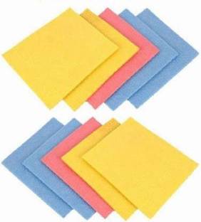 The club scrubber pad/scrubber sponge and scrubber/multi cleaning kitchen wipes,Wet-N-Wipe Wet Cellulose Cleaning Sponge Mop Scrub Pad, Scrub Sponge, Sponge Wipe��(Medium, Pack of 10) Sponge Wipe