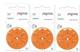 Signia Hearing Aid Battery Size 13, Pack of 18 Batteries HearingAidBattery-13no-3pack Stethoscope Case
