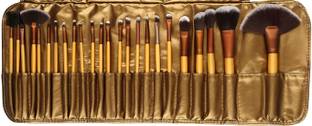 Miss Hot 24 PCS Professional Makeup Brushes Set Natural Cosmetic Brush set with Pouch Case (Pack of 24) (Pack of 24)