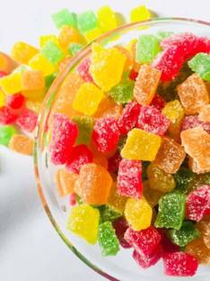 organic orchard Colorful Jelly Bites/Sugar Coated Jelly Candy Tutti Frutti Granules Food Essence