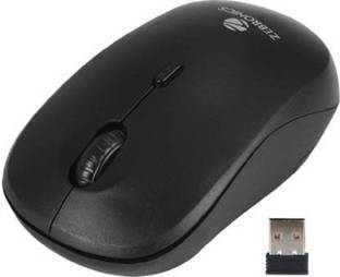ZEBRONICS Bold Wireless Wireless Optical Mouse (2.4GHz Wireless, Black) Wireless Ambidextrous Optical Mouse