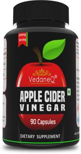 VedaneQ Apple Cider Vinegar Capsules 500mg Supplement for Immune Support 90 Capsules