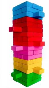 Navkar Wodden Colorful Jenga