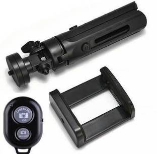 BLENDIA tripod bluetooth remote control camera Self-timer shutter for iPhone and android smart mobile phone Tripod (Black, Supports Up to 500 g) Tripod Kit