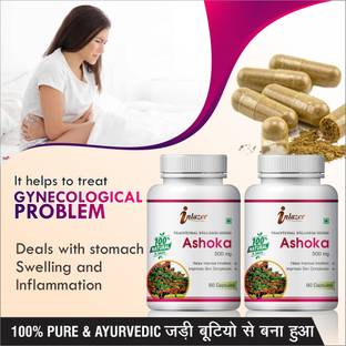 inlazer Ashoka Herbal Capsules For care of women 100% Pure Ayurvedic