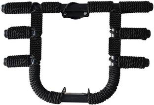 WHEETOYKART New Z4 Bike Bullet Heavy Safety 3 Bend Bar-Rod Front Airfly Leg Guard Tied with Rope Black Compatible Bike Crash Guard