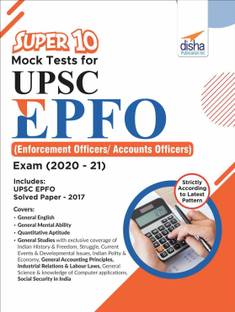 Super 10 Mock Tests for Upsc Epfo (Enforcement Officers/Accounts Officers) Exam (2020-21)