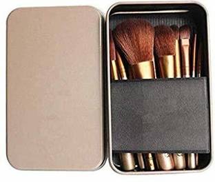 AVTY Makeup Brushes Kit with A Silver Storage Box - Set of 12