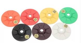 tightanium 4inch Polish Pad 4" Diamond Polishing Pads For Glass Granite Marble Concrete Stone Wet/Dry Grit# 0,1,2,3,4,5,6. Glass Grinding Total 7pcs 4 inch Disc Sander