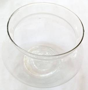 Crazy Tint Bamboo JAR/Candy JAR/Glass Pot/JAR (4") Glass Vase (4.72 inch, White) Glass Vase
