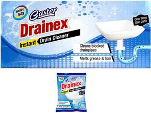 caster drainex instant drain cleaner pack of 5 Powder Drain Opener