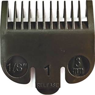 ADITION No. 1 Attachment Comb 3mm (1/8") Cut Black for Clippers