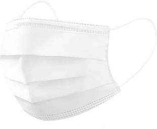 3W Disposable Face Masks with 4-Layer Protection with Comfortable Earloop Pack of 25 White Surgical Mask