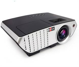 BOSS S3 300 Lumens [2019 Upgraded] Mini Projector- 50,000 Hours LED Projector, Compatible with HDMI/VGA/AV (3000 lm / Remote Controller) Portable Projector