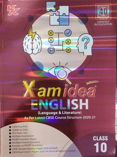 Xam Idea English ( Language And Literature) For Class-10 As Per The Latest CBSE Syllabus For ( 2020-2021) Examination