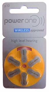Power one P10 Hearing Aid Battery (6X1 Pack) 6 Nos 10no-6Battery Stethoscope Case