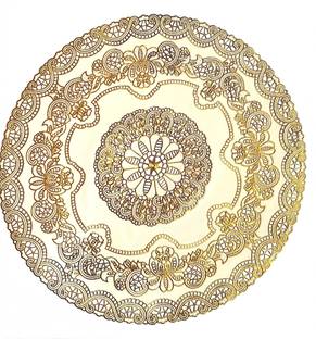 DELHI PVC CORP Round Pack of 1 Table Placemat