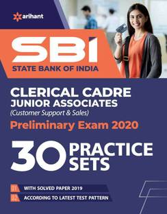 SBI 30 Practice Sets Clerical Cadre Junior Associates Preliminary Examination 2020