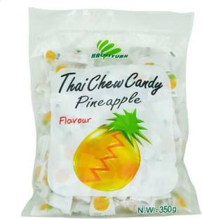Haoliyuan Thai CHEW Candy Pineapple 100pcs (Imported) Pineapple Candy