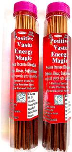 shree nathji Positive Vastu Energy Magic Agarbatti Combo Pack Incense Stick Dhoop stick Feng Shui Natural Herbal Chandan Sukhad, Kesar For Organic Aayurvedic Long Lasting Aroma Fregrance & Nav Grah Shanti 400 Gram Chandan, Kesar