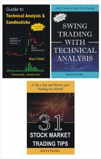 Ravi Patel Combo : Technical Analysis + Swing Trading + Stock Market Trading Tips (English Books)