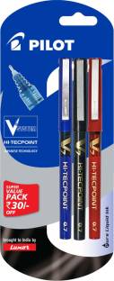 Pilot V7 (Pack of 3) Liquid Ink Rollerball Pen