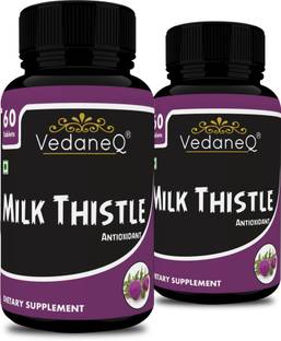 VedaneQ Milk Thistle Supplement for Liver Health 420mg Silymarin Marianum 120 capsules