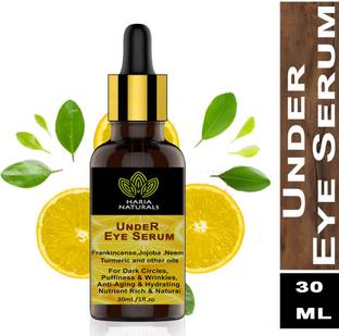 Haria Naturals 100% Pure Acid Hydra Boost Under Eye Recovery Serum, Reduces Dark Circles, Puffiness & Wrinkles 30 ml (pack of 1) 30ml 
