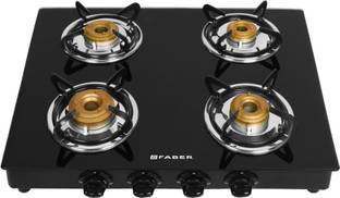 FABER Grand 4BB BK Glass Manual Gas Stove