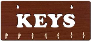 jai shree shyam collection 7 HOOKS KEYS , SIMPLE OFFICE KEY HOLDER Wood Key Holder