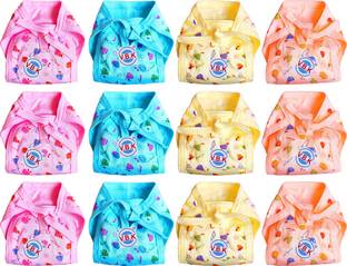 V.B.K Baby Nappy (Langot) (Cloth Diaper), Hosiery Material, Multicolor, 0 - 6 Months, Small