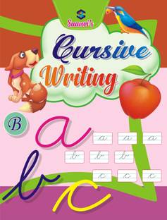 Cursive Writing B KG English Alphabet Writing Books For Kids, Early Learning Nursery, Preschool And Primary Children Books Of Cursive Writing B