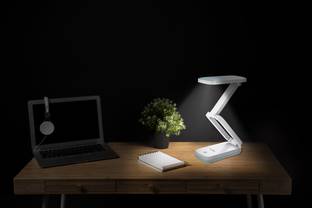 Ecolink by Philips 581870 3W EcoLink FLEX Rechargeable LED Desk Light (White) Study Lamp