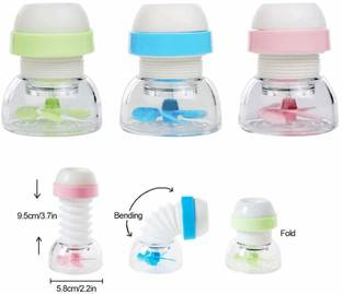 SeaRegal Water Faucet SeaRegal 360° Adjustable Rotating Water Saving Faucet, Water Filter Nozzle (Medium, Multi Color) Anti-Splash Expandable 360 Degree Rotary Water Saving Kitchen Faucet Shower Head Nozzle Tap Sprinkler Water Saving Device - Multicolor Nozzle Cock Faucet (Spout Installation Type) Nozzle Cock Faucet