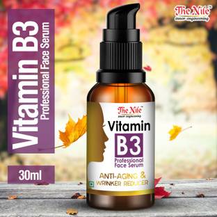 The Nile Professional Vitamin B3- Skin Clearing Serum - Brightening, Anti-Aging Skin Repair, Wrinker Reducer Face Serum, Dark Circle, Fine Line & Sun Damage Corrector, Glass Bottle - 30 ML