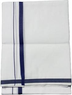 SMT Striped Dark Blue, White Lungi