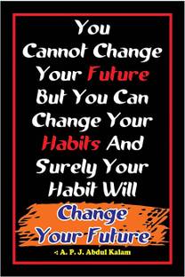 You Cannot Change Your future-APJ Abdul Kalam Canvas Art Card 300 GSM Printed Poster Canvas Art