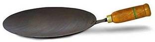 Expressionss RJ kitchenware Store Iron tawa for roti chapati Tawa For Roti/ Paratha wooden handle Tawa 27 cm diameter