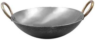 Expressionss Traditional Iron Kadhai (750 Gram) Kadhai 25.4 cm diameter 1.2 L capacity