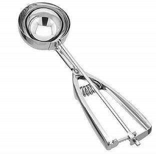 Luxafare Ice Cream Scoop Cookie Dough Scooper with Trigger Stainless Steel Ice-cream Spoon Stainless Steel Ice-cream Spoon