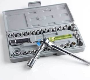 ALWAFLI 40 in 1 Pcs Wrench Tool Kit & Screwdriver & Socket Set Standard Screwdriver Set