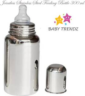 Baby Trendz Stainless Steel Baby Feeding Bottle 300ml - 300 ml