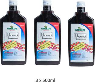 WHEEZAL JABORANDI HAIR OIL 500ML - 3 PACK (500ML * 3) Hair Oil