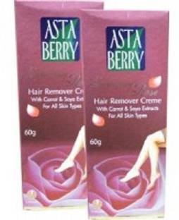 ASTABERRY Rose Hair Remover Cream-Pack of 2 Cream (120 g, Set of 2) Cream