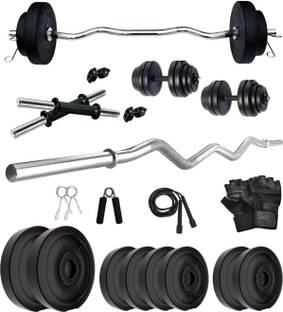 KRX 50 kg PVC 50 KG COMBO 3-WB Home Gym Combo