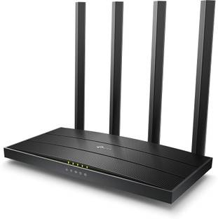 TP-Link Archer A6 Wireless Router 2.4 GHz, 5 GHz 1200 Mbps Wifi Speed Dual Band Internal & External Antenna Ethernet (Cable Broadband)